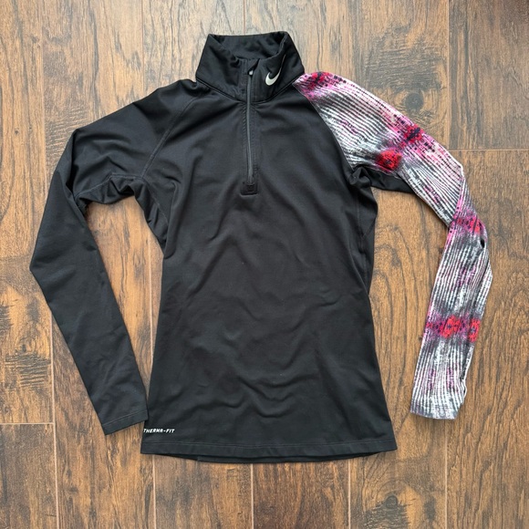 Nike Jackets & Blazers - Nike Pro Small Black Combat Dri Fit Quarter Zip Long Sleeve Pullover Jacket